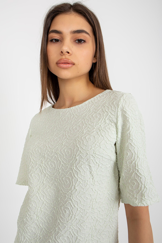 Světle zelená formální halenka s...