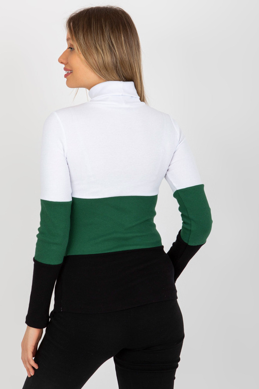 Bíločerná dámská basic halenka s...