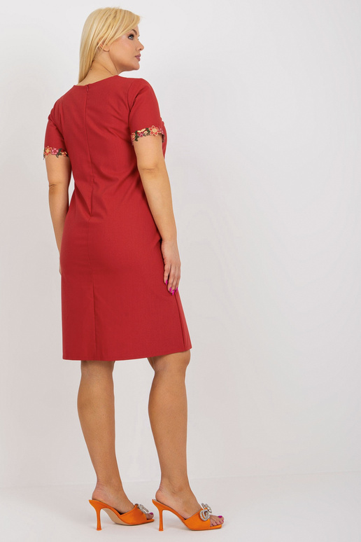 Šaty-LK-SK-506309,50-bordó