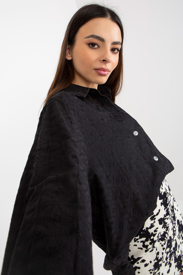 Černá prolamovaná oversize... 2