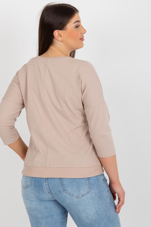 Béžová a hnědá nadměrná dámská...