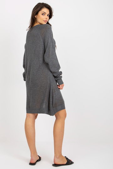 Tmavě šedé dámské oversized...