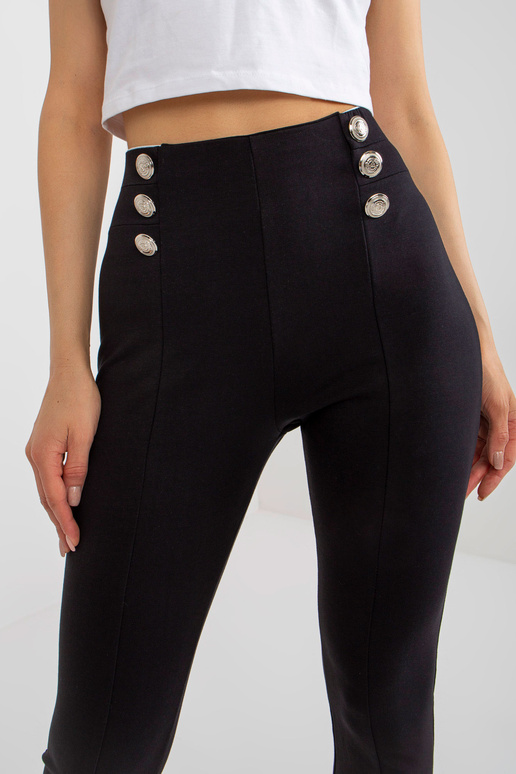 Černé dámské tepláky s ozdobnými...