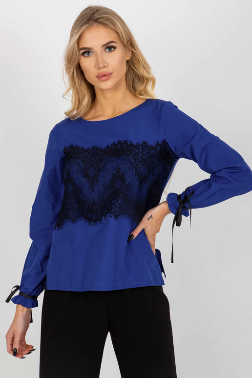 Kobaltová dámská společenská halenka...