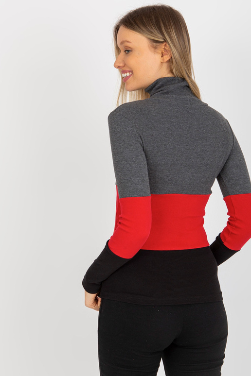 Tmavě šedá černá dámská žebrovaná... Tmavě šedá černá dámská žebrovaná...