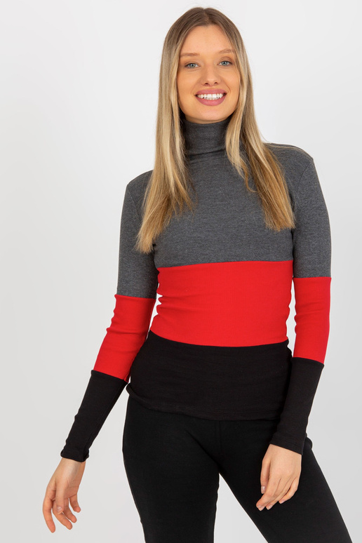 Tmavě šedá černá dámská žebrovaná... Tmavě šedá černá dámská žebrovaná...