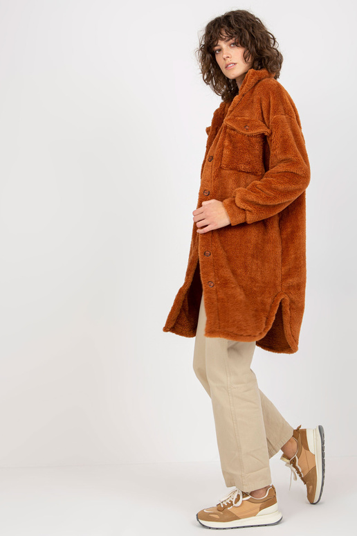 Světle hnědá dlouhá kožešinová košile... Světle hnědá dlouhá kožešinová košile...