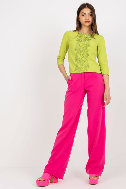 Formální halenka limetkové barvy s...