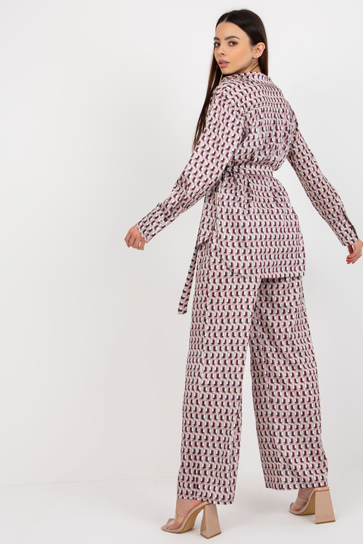 Béžový a růžový třídílný ležérní set...