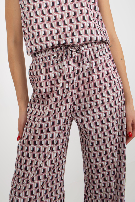 Béžový a růžový třídílný ležérní set...