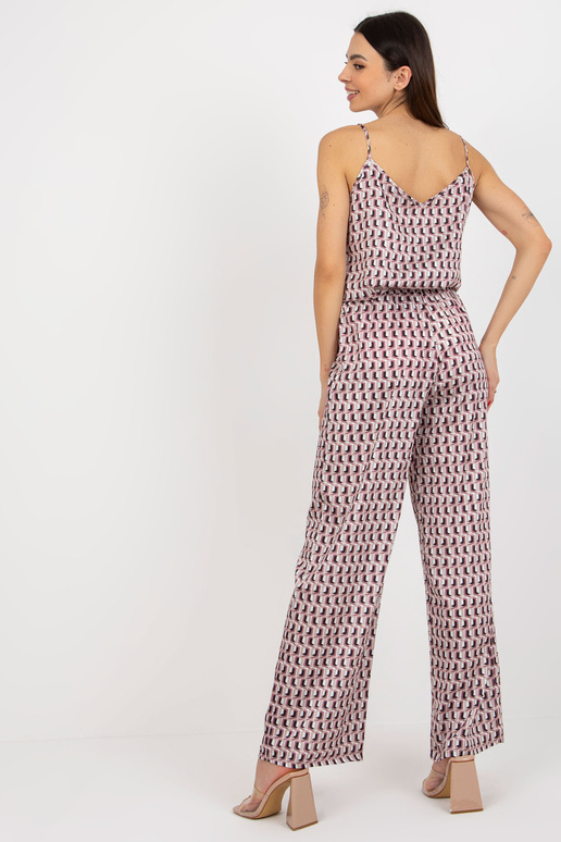 Béžový a růžový třídílný ležérní set...