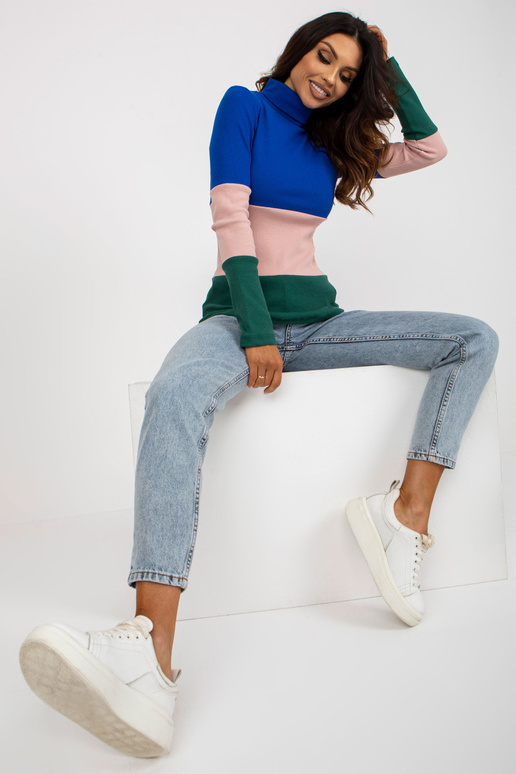 Kobaltová tmavě zelená žebrovaná...