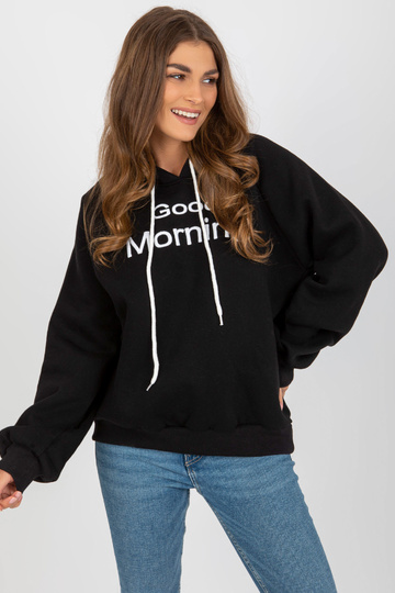 Černá mikina s kapucí a... 2