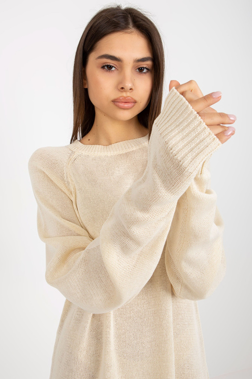 Světle béžové oversize letní pletené...