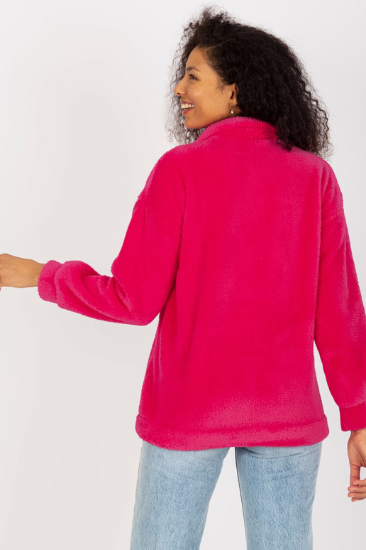 Svrchní košile z fuchsiové kožešiny s...