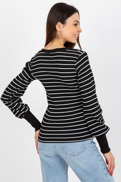 Černobílá proužkovaná halenka BASIC...