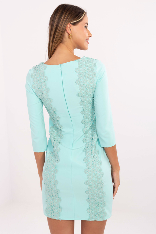 Mátové koktejlové šaty s tužkou se...