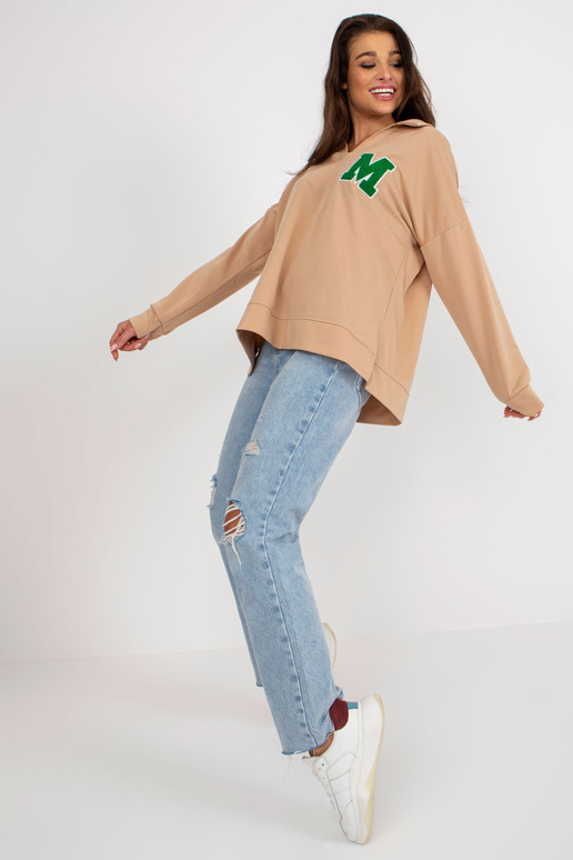 Velbloudí dámská oversize halenka s...