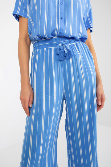 MODRÁ LÁTKA Kalhoty Palazzo... 2