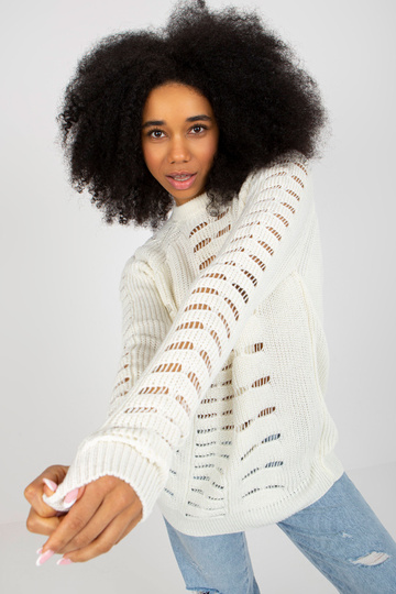 Dámský oversize svetr Ecru...