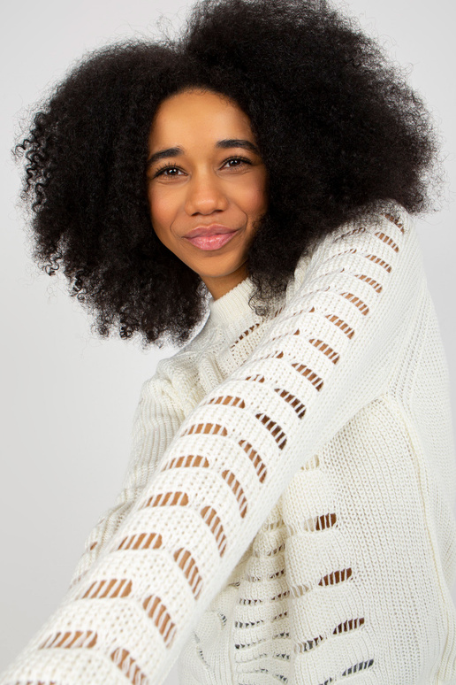 Dámský oversize svetr Ecru v...