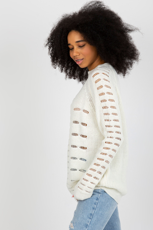 Dámský oversize svetr Ecru v...