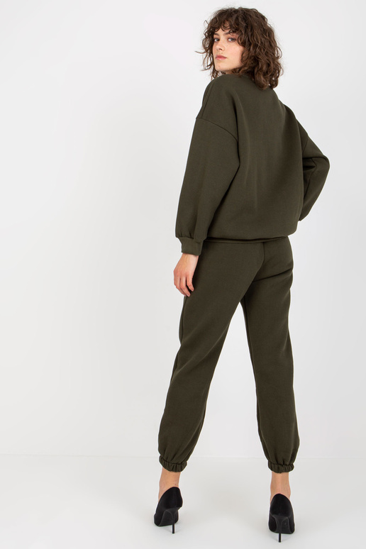 Khaki dvoudílná tepláková souprava s...