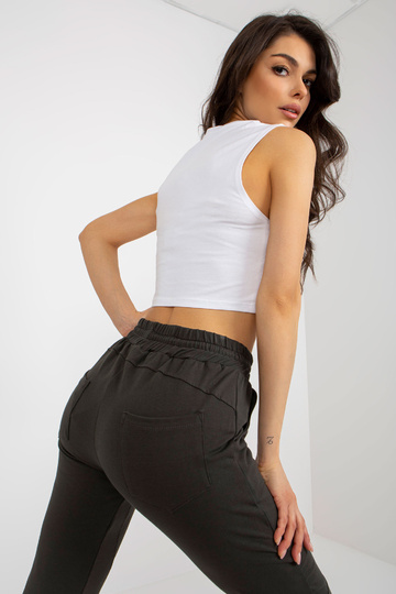 Khaki dámské tepláky s...