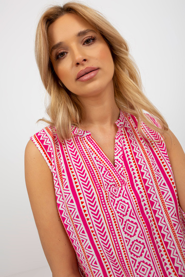 Růžová boho halenka s... 2