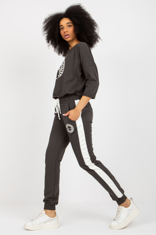 Khaki dámská tepláková souprava s...