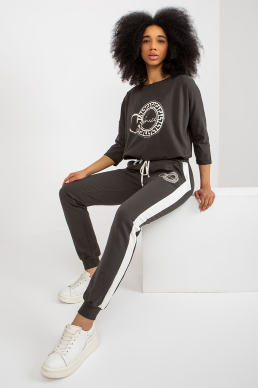 Khaki dámská tepláková souprava s...