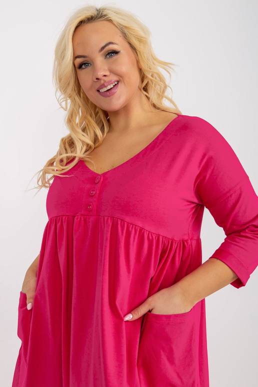 Základní šaty fuchsiové velikosti...