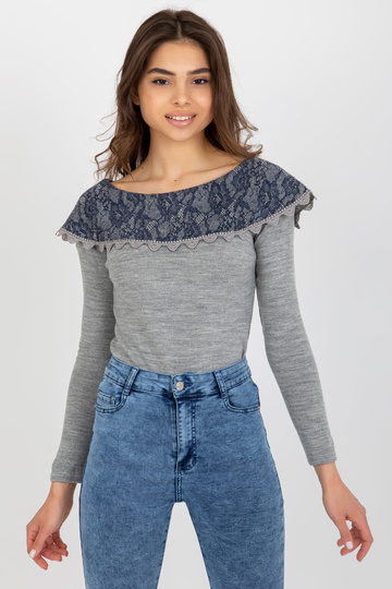 Svetr-LK-SW-506559-1.41P-šedý 2