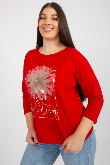 Červená dámská halenka...