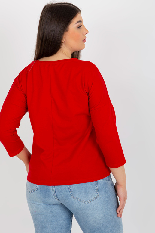 Červená dámská halenka větší...