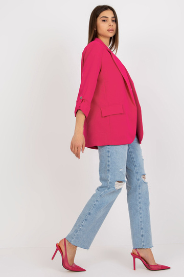 Růžová bunda s ohrnovacími...