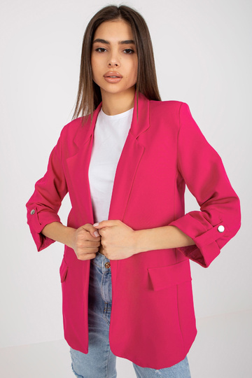 Růžová bunda s ohrnovacími... 2