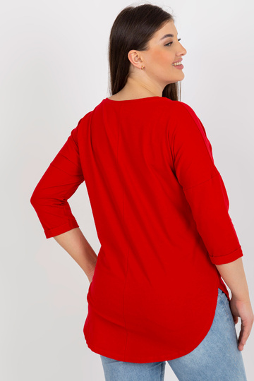 Červená bavlněná halenka... 2