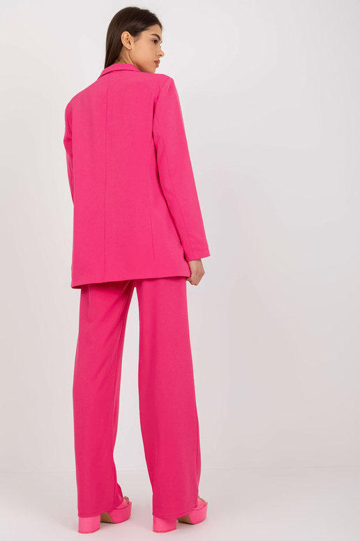 Tmavě růžové dámské oversize sako s...