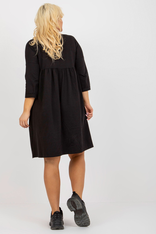 Černé základní šaty velké velikosti s...