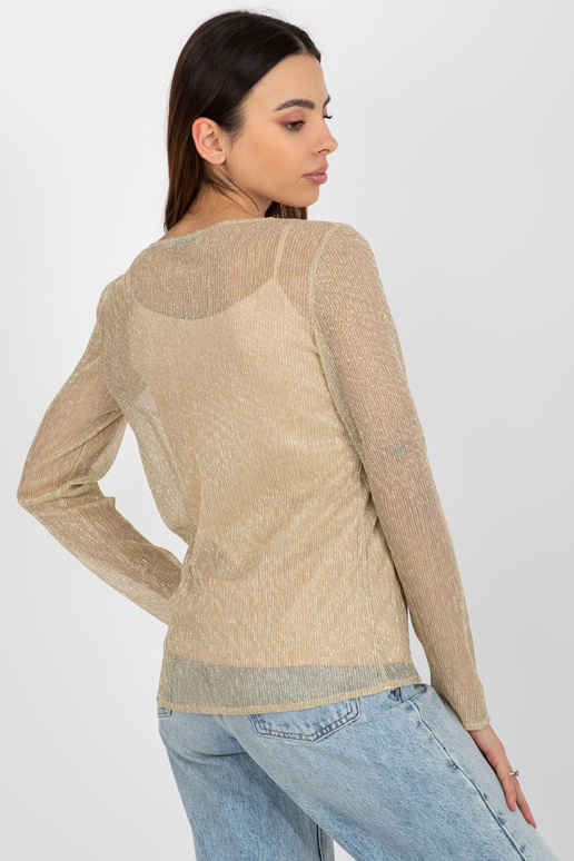 Zlatobéžová dvoudílná společenská...