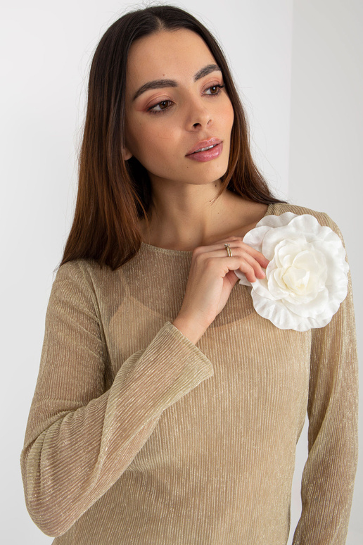 Zlatobéžová dvoudílná společenská...