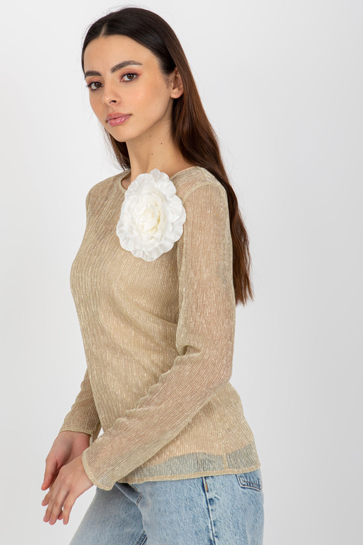 Zlatobéžová dvoudílná společenská...