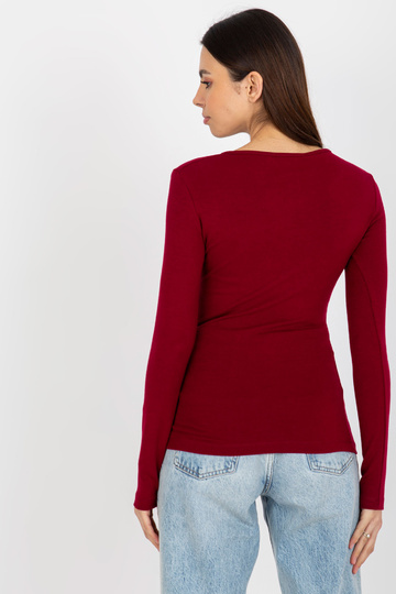 Vínová vypasovaná halenka...