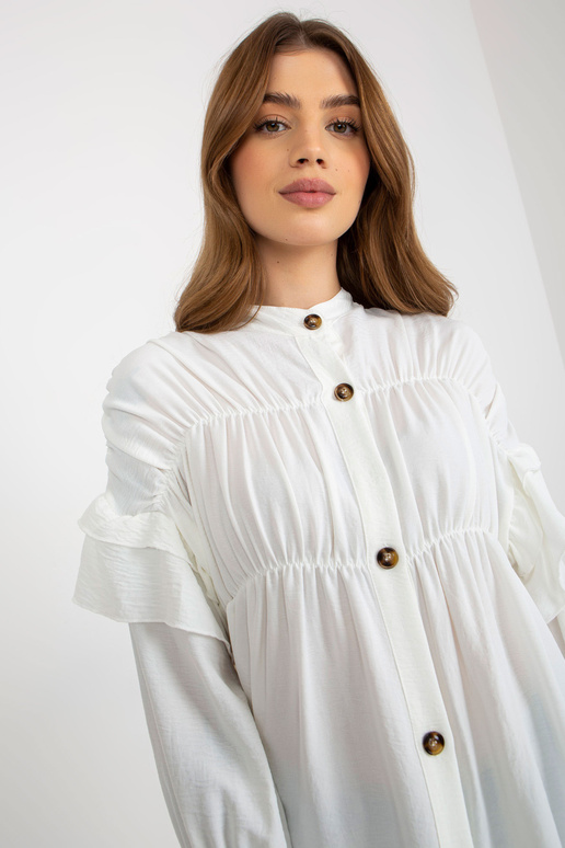 Ecru boho košile s volány a volány... Ecru boho košile s volány a volány...