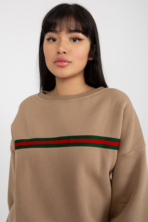 Tmavě béžová mikina pro ženy oversize... Tmavě béžová mikina pro ženy oversize...