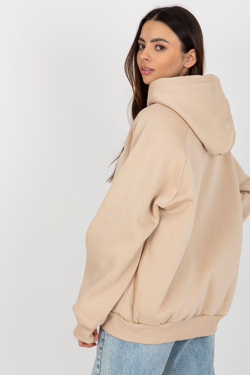 Béžová vycpaná mikina s nápisem Debby