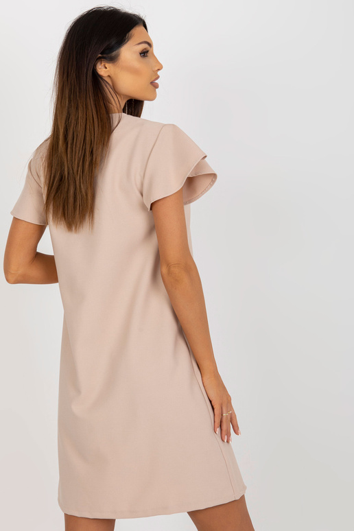 RUE PARIS Béžové koktejlové šaty s... RUE PARIS Béžové koktejlové šaty s...