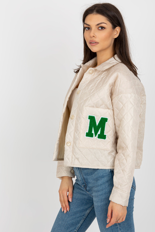 Světle béžová přechodová prošívaná...