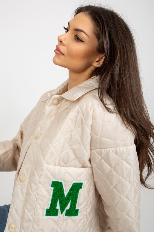 Světle béžová přechodová prošívaná...